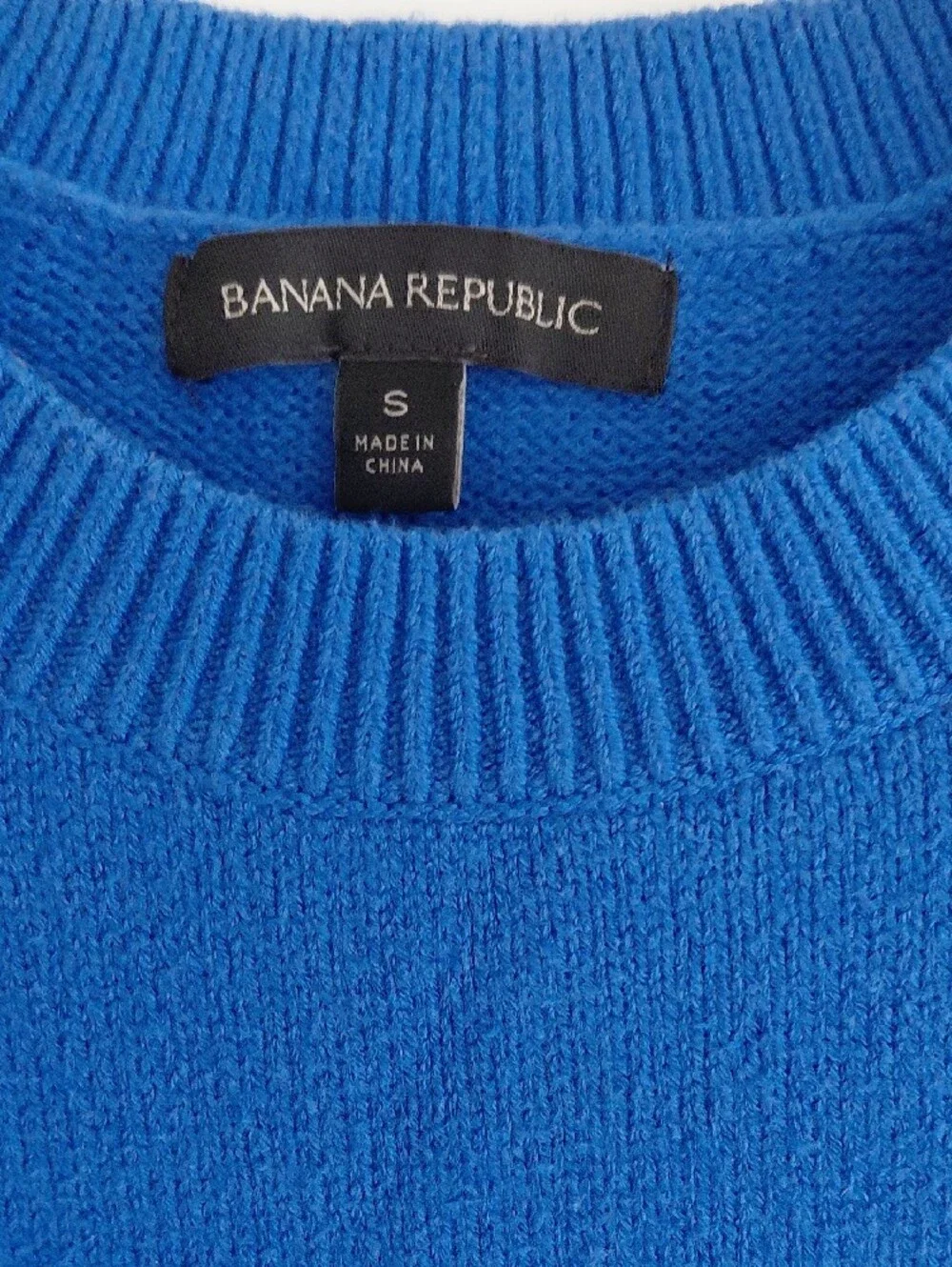 Banana Republic Cobalt Blue Crewneck Sweater